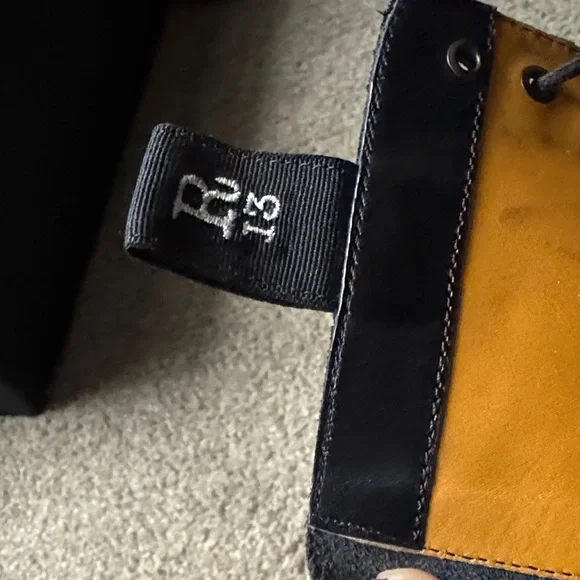 R13 Black Leather Lace-Up Boots - Picture 4 of 5